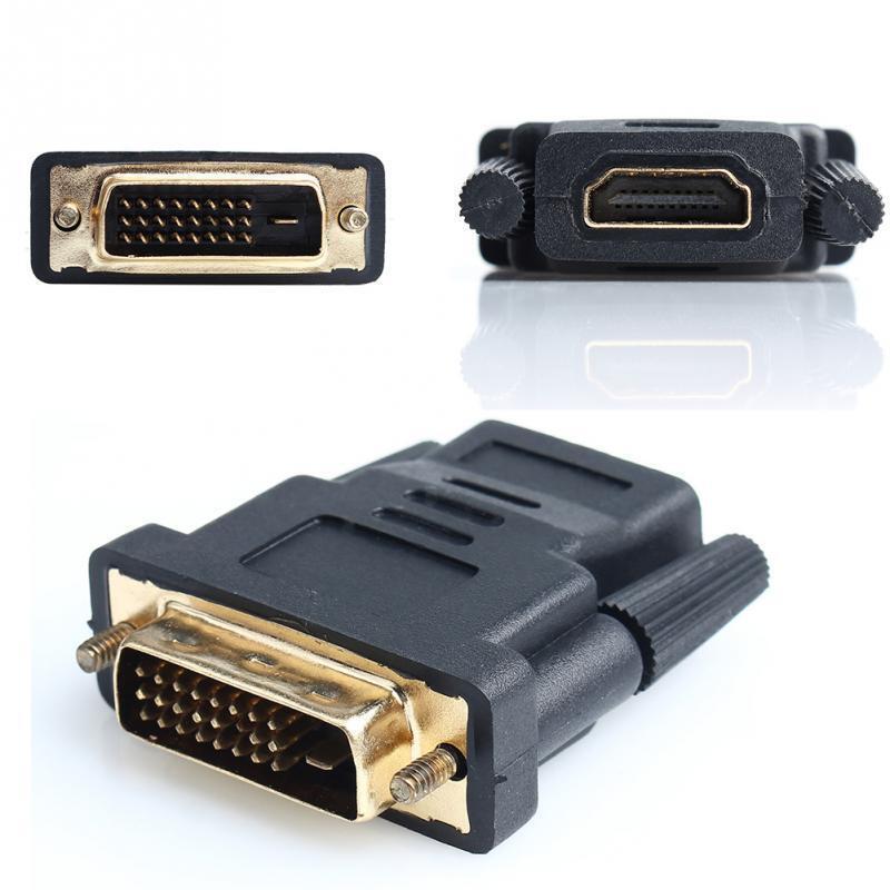 Convertisseur adaptateur DVI-D mâle vers HDMI femelle Convertisseur adaptateur DVI-D mâle vers HDMI femelle